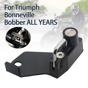 Комплект ключалки за мотоциклетни шлем за каски на Triumph Bonneville Bobber Защитен противоугонный замък, защитен от ръжда, Издръжливи алуминиеви аксесоари