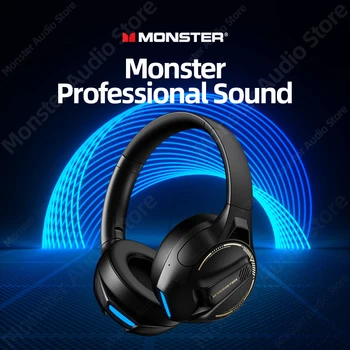 Оригинален Monster XKH03 Безжична Слушалка Bluetooth 5.3 Слот Слушалки Стереозвук Сгъваеми Слушалки Спортни Слушалки С Микрофон