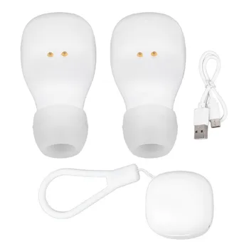 Безжични слушалки Стилни Hi-Fi стерео Безжични слушалки със силен бас Бял цвят с функция за намаляване на шума за всеки ден