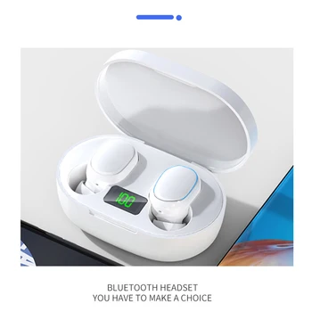 Безжични слушалки E7S, Bluetooth слушалки, слушалки с микрофон, спортни мини слушалките с шумопотискане за Xiaomi Redmi
