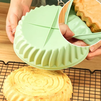 Силиконов лист е Подходящ за въздушна тиган на Кръгла Квадратна форма за торта Самозалепваща уплътнение Сгъваем Лесно моющийся хартия за печене