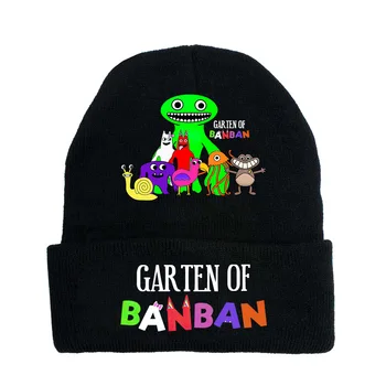 Мъжки и женски възли шапки, обикновена мода игри, Шапка Garten of banban, Вязаная топла шапка, Готина забавна черна шапка