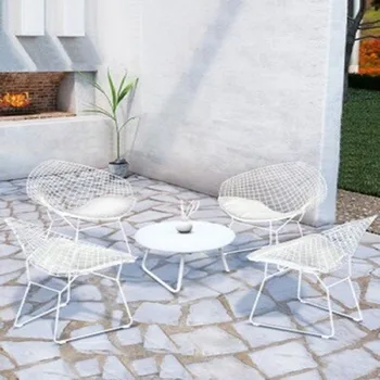 Скандинавски Дизайн на Трапезария стол за улицата, Грим, Метални калъфи за столовете за Къмпинг, на Градинска мебел за сватбена къща в Сильяс-де-Плая