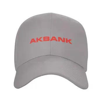 Модерен висококачествен Деним, шапка с логото на Akbank, Вязаная капачка, бейзболна шапка