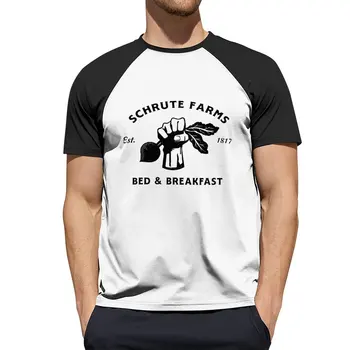 Тениска Schrute Farms, бързосъхнеща риза, тениска, блуза, тениски, мъжки тениски, голям и висок растеж за мъже