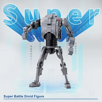 MOC Супер Бойна фигурка на Робот градивните елементи на Екшън-монтаж на Ръчна космическа модел Тухли Играчки за деца