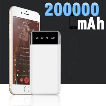 Power Bank 200000 ма с бързо зареждане 22,5 W PD Powerbank Преносимо зарядно за iPhone 14 13 12 Pro Max Xiaomi