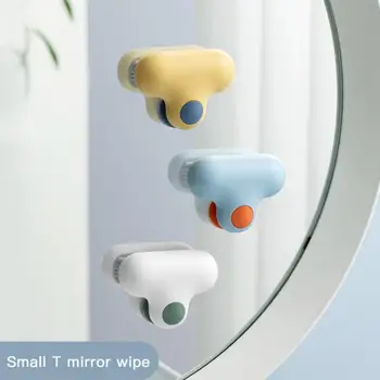 Могат да се мият Нов Артефакт Small T Wiper Cleaner Tool С Малък T Mirror Избършете Wiper Стенни аксесоари за баня, най-Новите