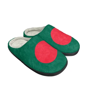 Флаг Бангладеш С Модел Есен-Зима, Дамски, Мъжки Домашни Памучни Чехли за баня, Градинска Обувки За Пътуване, Дишащи местни Плюшени Чехли