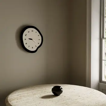 Стенен часовник в Скандинавски Стил за Хранене-Ins Нов Часовник Дневна Спалня Супер Безшумни Часовник Декорация на Всекидневна