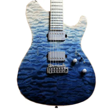 Настройка на Синьо moire фигурата, градиент електрическа китара, добро качество на звука