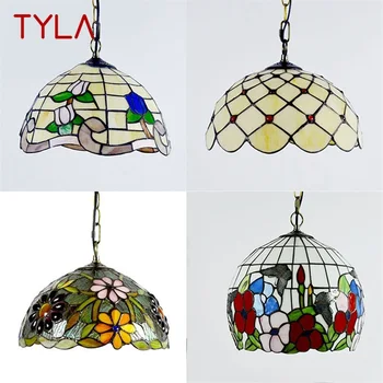 Окачен лампа TYLA, модерен led творчески лампа, цветни декоративни лампи за дома, хол, трапезария
