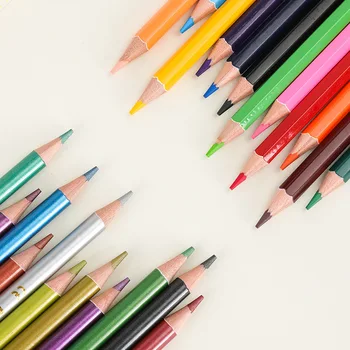 Цветен молив 12 цвята, водоразтворим цветен грифель, цветна писалка за рисуване, списание, wooden шестостенния цветен грифель