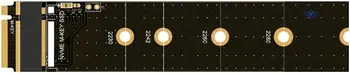 M. 2 NGFF-модул заплати адаптер Key-M за висок клас PCIe NVMe 22x110 мм за настолни КОМПЮТРИ 2230/2242/2260/2280, черен щепсел и P