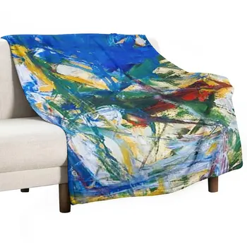 Ново Одеяло в стил абстрактен експресионизъм Джоан Мичъл за Дивана, Коварен Одеяло за Коса