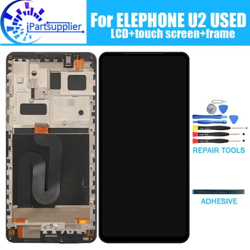ELEPHONE U2 Употребяван LCD дисплей + Дигитайзер, сензорен екран + Рамка при Събирането На 100% Оригинален LCD дисплей + Тъч дигитайзер за ELEPHONE U2 Употребявани + Инструменти