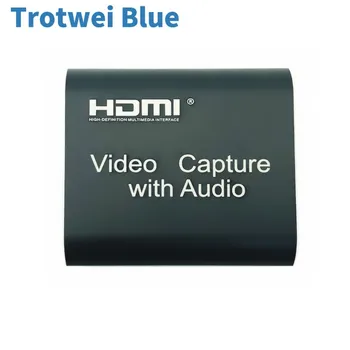 Карта на Видеозапис 1080P, 4K, HDMI-USB 2.0 Уловете аудио изход Микрофон Вход Кутия За Запис на Игри на КОМПЮТРИ Устройство за улавяне на живо HD