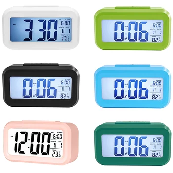 Цифров осветление, Часовник с функция за повторение на температурата, Електронни led часовник, настолни часовници, батерии, настолни Електронни настолни часовници Bcaklight