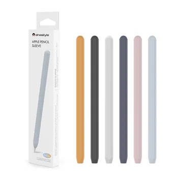 Идеален за чувствителни на допир дръжки Apple 2-то поколение силиконов калъф за писалка, цветен калъф за писалка, тънък, удобен защитен калъф за химикалки
