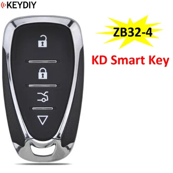 KEYDIY ZB32-4 Универсален 4-бутон смарт ключ серия ZB KD за дистанционно смяна на автомобилни ключове KD-X2 KD-MAX е Подходящ за повече от 2000 модели
