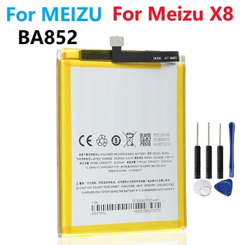 Висок клас Батерия Оригинален 3300 mah BA852 Батерия за мобилни телефони Meizu X8 + безплатни инструменти