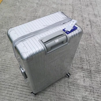 Прозрачен калъф от ПВЦ с цип, защитен калъф за куфара, прозрачен Висококачествен
