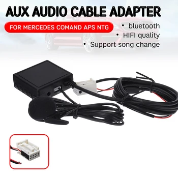 Кабел приемник, Bluetooth, Aux USB адаптер за свободни ръце микрофон, Aux за Mercedes-Benz W169 W245 W203 W209 W164