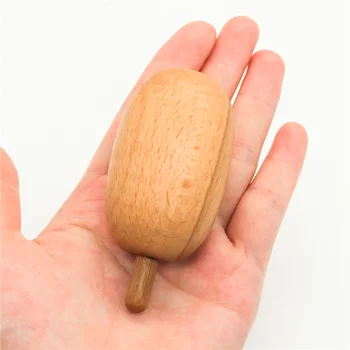 Дървена яйцевидный инструмент за плетене в стил мозайка 