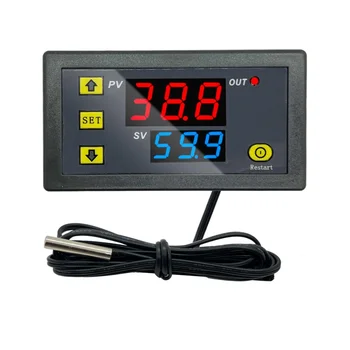 W3230 Мини Цифров регулатор на температурата 12 В 24 В 220 В Термостат Регулатор за Отопление за Управление на охлаждане Терморегулятор Със сензор