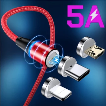 3A USB кабел за бързо зареждане Micro Type C Магнит За мобилен телефон, магнитна данни USB-зарядно устройство за Xiaomi Samsung За Iphone 11 XR