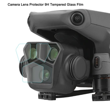 Филм HD обективи за фотоапарати дрона DJI Mavic 3 PRO, защитен слой от закалено стъкло 9H, взривозащитени защитни аксесоари