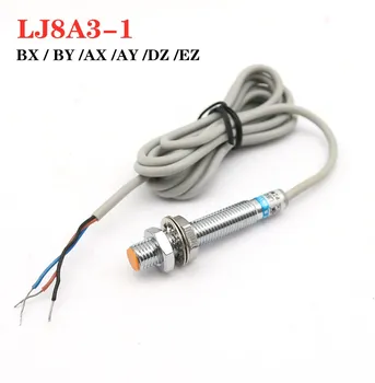LJ8A3 Индуктивен сензор за близост M8 1 мм, 2 мм NPN PNP 6-36 В Открит и Закрит, без NC BX/BY/AX/AY/EX/DX/EZ/DZ Метален превключвател
