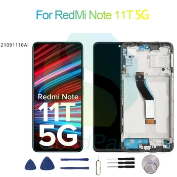За RedMi Note 11T 5G Подмяна на екрана на Дисплея 2400*1080 21091116AI За RedMi Note 11T 5G Сензорен LCD-Дигитайзер