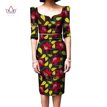Летни дрехи за жени 2023, Африкански комплекти за модерни дамски дрехи с принтом, Големи Размери, съкратен топ и пола от 2 теми, WY845