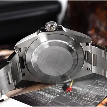 Мъжки Спортни часовници San Martin SN0132-G От Неръждаема Стомана NH35, Автоматични Механични Ръчни Часовника 40 мм Водоустойчив BGW-9, Светещи, Новост 2023