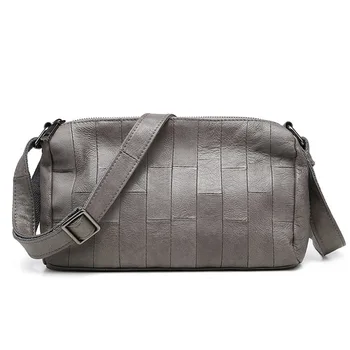 Чанта-прашка за жени, чантата през рамо, дизайнерска чанта за през рамото от естествена кожа