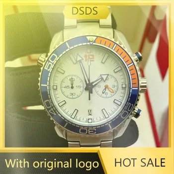 Dsds Мъжки часовник 904l кварцов часовник от неръждаема стомана, 44 мм-OG