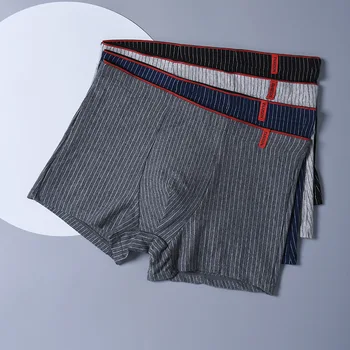 мъжки гащи Men 's Boxer Shorts Pure Cotton Underwear Antibacterial High Еластични Men' s Плосък Corner Underwear мъжки гащи