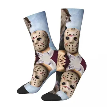 Чорапи с двойна маска в Ретро стил Step Brothers, Супер меки чорапи в стил Харадзюку, всесезонни чорапи, аксесоари за подарък унисекс рожден ден