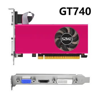 Видео карта GT740 PCI-E 2.0 16X4GB Компютърна видео карта DDR5 Настолна видеокарта с HDMI-съвместим 128-Битов интерфейс
