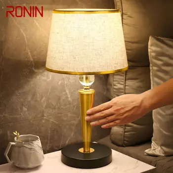 Модерна Настолна лампа RONIN LED Сензорен Затъмняване, Творчески Кристална Декор, Модерен Настолни Лампи за Дома, Хол, Спалня