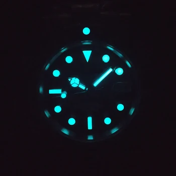 40 мм сапфировые автоматични механични мъжки ръчен часовник с светящимся