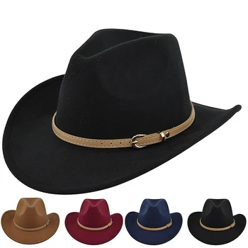 Обикновен филц шапки за мъже и жени, вълнена джаз шапка с широка периферия, фетровая шапка унисекс в британския ретро стил върху плоска подметка