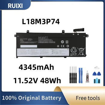 100% Оригинална Батерия RUIXI 11,52 V, 48Wh За лаптоп L18M3P74 L18L3P73 За ThinkPad T490 T490S T495 P43S T590 T14 Gen 1 Серия