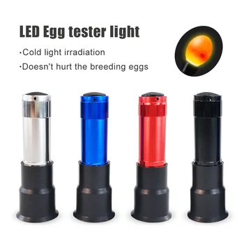 1 Buah Candler Telur Тестер Lampu LED Keren Intensitas Tinggi Lampu Candling Isi Ulang untuk Semua Jenis Telur Broody atau Monit