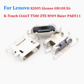 100/200 бр. Конектор Micro USB порт за зареждане на Lenovo S2005 Gionee GN108 E6 K-Touch C666T T580 ZTE N909 Haier PAD511