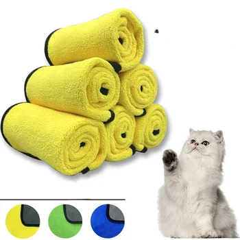 Бързо съхнещи кърпи за кучета и котки, чаршафи от меки влакна, Водопоглощающее кърпи за баня, Удобно кърпа за почистване в магазин за домашни любимци, стоки за домашни любимци