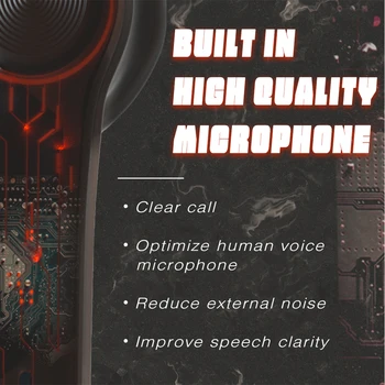 Слушалки Безжични слушалки Регулируеми акумулаторни Bluetooth-съвместими спортни слушалки V5 0 Прозрачен червен