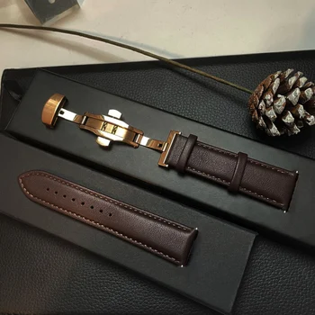 20/22 мм и Каишка Galaxy watch 4 44 мм/Класически/Активни 2/42/46 Гривна от естествена кожа Huawei GT3 Samsung Galaxy watch 5 pro 45 каишка