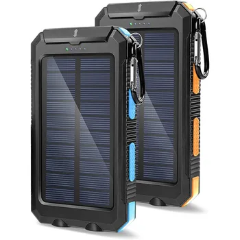 2023 Външно Слънчево зарядно устройство за мобилни батерии Power Bank Слънчево зарядно устройство за телефон Travel Solar Power Supply 5v Solar Powerbank